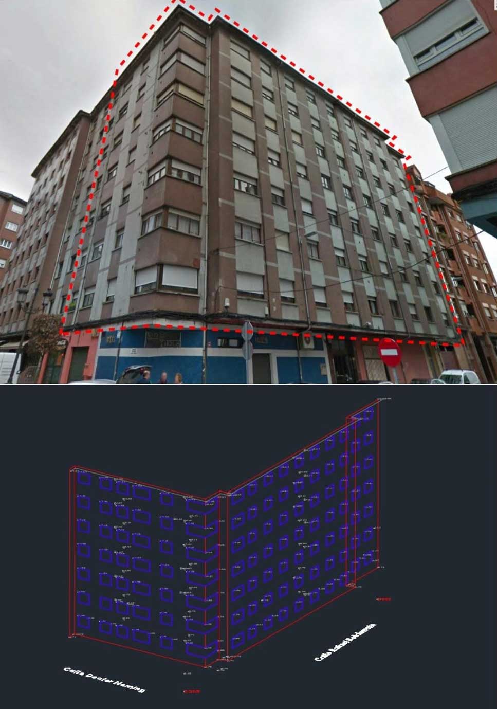 medicion de fachadas en asturias